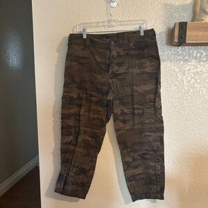 Sanctuary Men's Brown Camouflage Cargo Pants